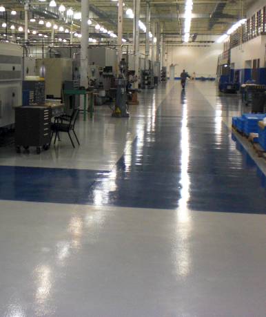 Two color epoxy floor